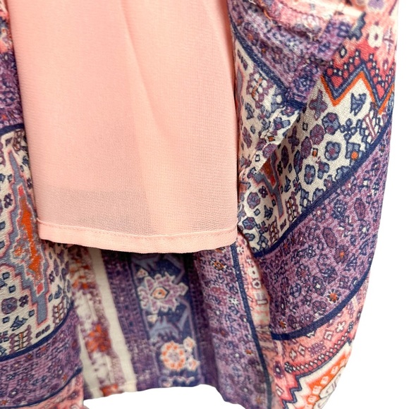 Lucky Brand Boho Shift Midi Dress Tapestry Print Size Small - Picture 4 of 7